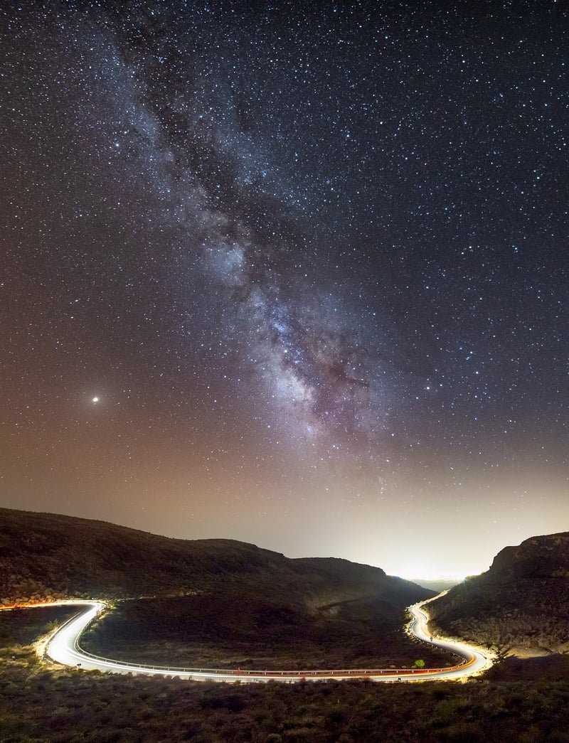 Starry Night Sky in the Forest